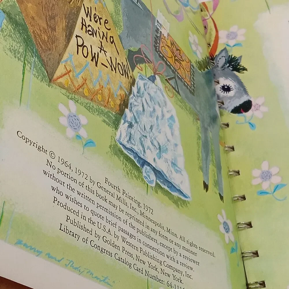 BETTY CROCKER's Parties For Children Book Spiral Bound 1972 4th Print Games Food